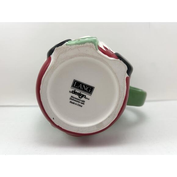 Lang Design Christmas‎ Bearded Gnome Coffee Mug Ceramic Red Green Holiday Cocoa - Picture 6 of 6